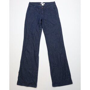 Vtg 90s Y2K Streetwear Womens 7 Babydoll Wide Leg Bell Bottoms Jeans Blue USA